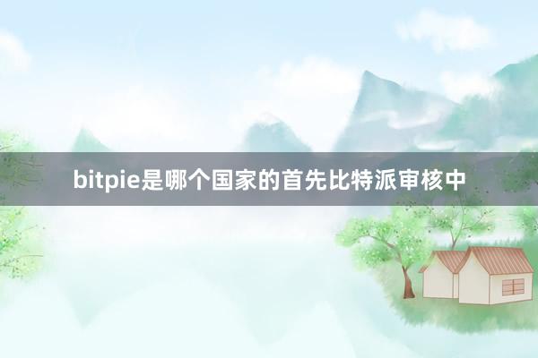 bitpie是哪个国家的首先比特派审核中