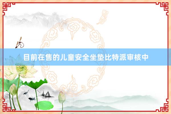 目前在售的儿童安全坐垫比特派审核中