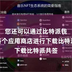 您还可以通过比特派钱包在各个应用商店进行下载比特派共签