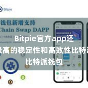 Bitpie官方app还具有极高的稳定性和高效性比特派钱包