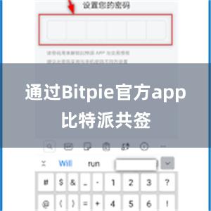 通过Bitpie官方app比特派共签