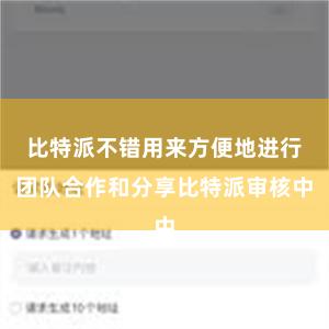 比特派不错用来方便地进行团队合作和分享比特派审核中